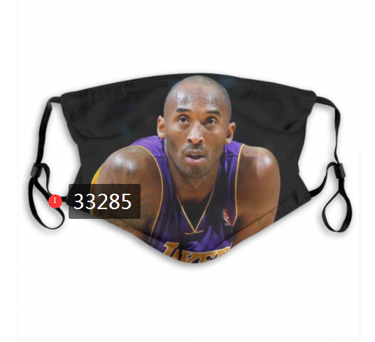2021 NBA Los Angeles Lakers #24 kobe bryant 33285 Dust mask with filter->nba dust mask->Sports Accessory